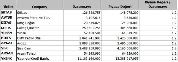 Hangi şirket ne kadar eridi?
