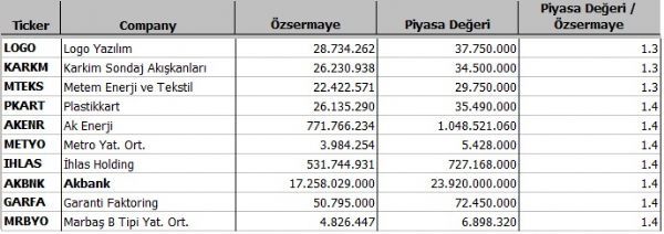Hangi şirket ne kadar eridi?