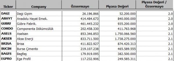 Hangi şirket ne kadar eridi?