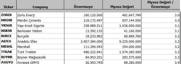 Hangi şirket ne kadar eridi?