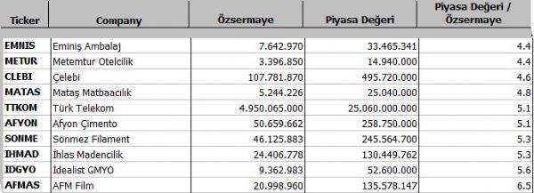 Hangi şirket ne kadar eridi?