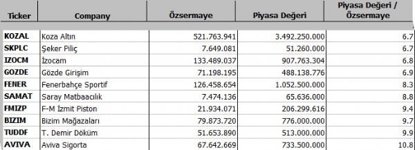 Hangi şirket ne kadar eridi?