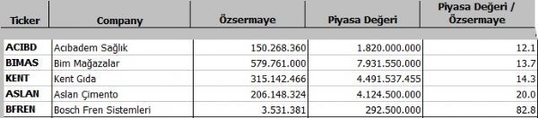 Hangi şirket ne kadar eridi?