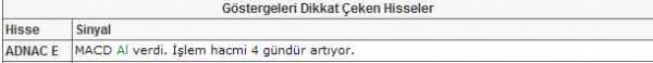 Bu hisselere dikkat!