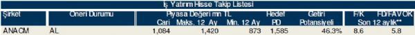 78 hisselik dev analiz