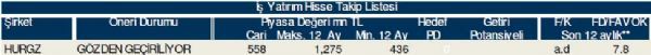 78 hisselik dev analiz