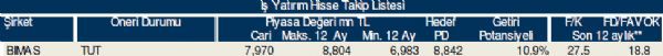 Bu hisse tavsiyelerine dikkat