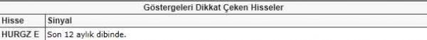 Dikkat çeken hisseler