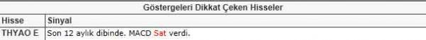 Dikkat çeken hisseler