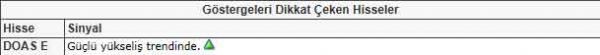Dikkat çeken hisseler
