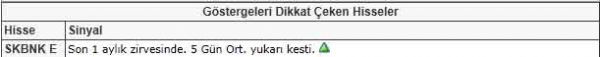 SAT veren hisseler 05-03-2012