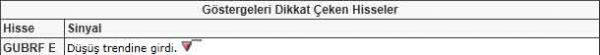Dikkat çeken hisseler