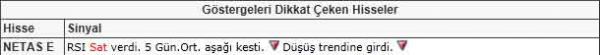 Dikkat çeken hisseler