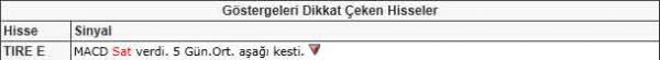 Dikkat çeken hisseler