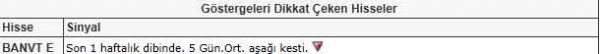 Dikkat çeken hisseler