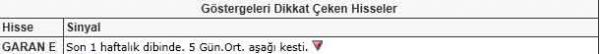 Dikkat çeken hisseler