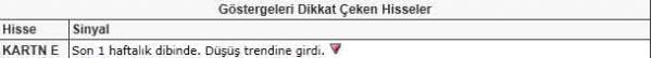 Dikkat çeken hisseler
