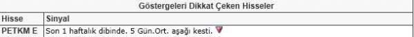 Dikkat çeken hisseler
