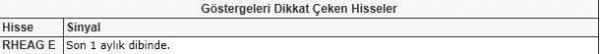 Dikkat çeken hisseler