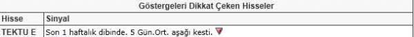 Dikkat çeken hisseler
