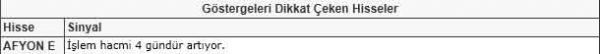 Dikkat çeken hisseler