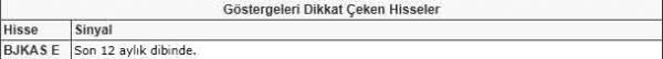Dikkat çeken hisseler