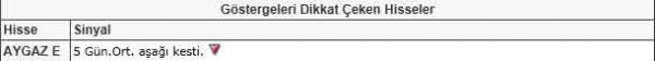 Dikkat çeken hisseler