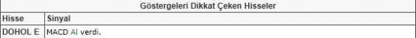 Dikkat çeken hisseler