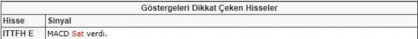 Dikkat çeken hisseler
