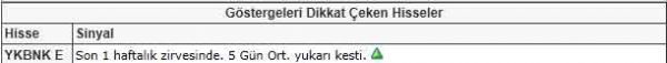 Dikkat çeken hisseler