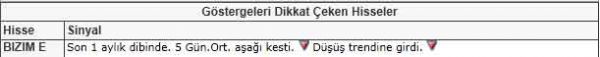 Dikkat çeken hisseler