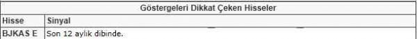 Dikkat çeken hisseler