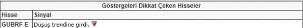 Dikkat çeken hisseler