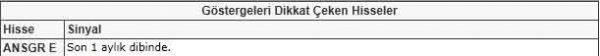 Dikkat çeken hisseler