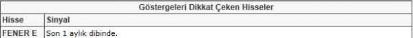 Dikkat çeken hisseler