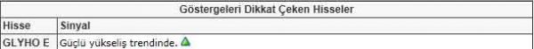 Dikkat çeken hisseler