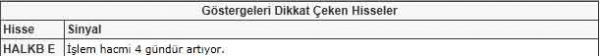 Dikkat çeken hisseler