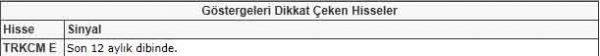 Dikkat çeken hisseler