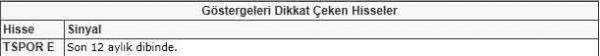 Dikkat çeken hisseler