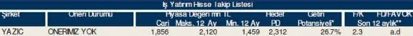 84 hisselik dev analiz