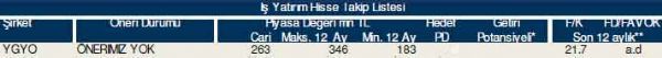 84 hisselik dev analiz
