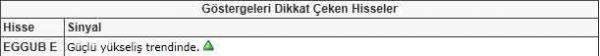 Dikkat çeken hisseler