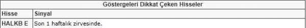 Dikkat çeken hisseler