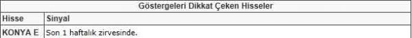 Dikkat çeken hisseler