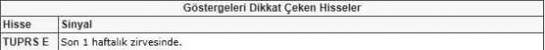 Dikkat çeken hisseler
