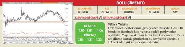 20 hisselik teknik analiz