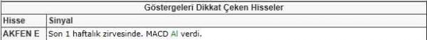 Dikkat çeken hisseler