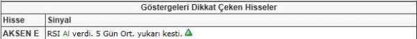 Dikkat çeken hisseler