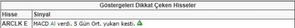 Dikkat çeken hisseler