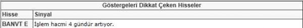 Dikkat çeken hisseler